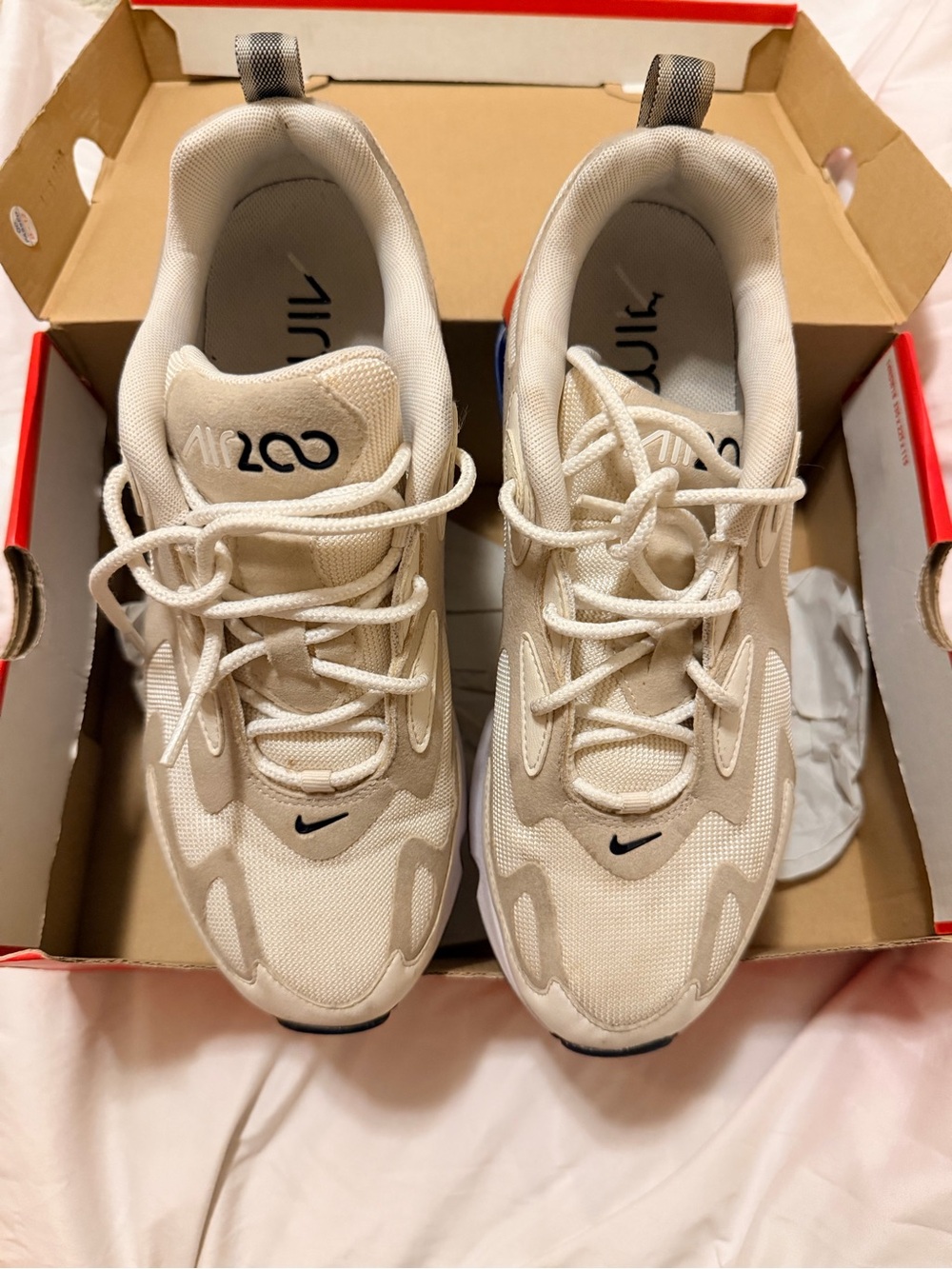 Nike Air Max 200 SE Women Trainers AT6175 US 9 Sneakers White Running Shoes